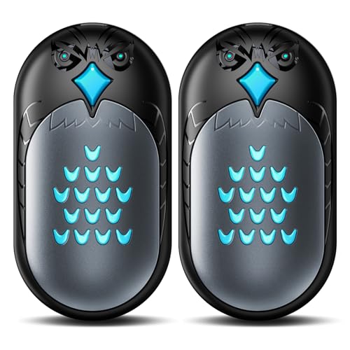 Two-Pack Of Gray Pro Electric Rechargeable Hand Warmers