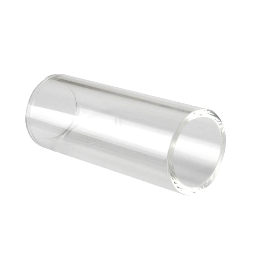 SUPVOX 60mm Guitar Slide Glass Finger Slide Bottleneck Glass Guitar Slide Offer Super Sustain Intonation and Sound Instrument Accessories (White)
