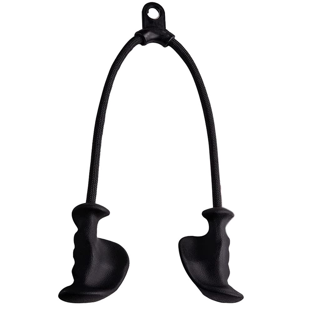 Frefgikty Ergonomic Triceps Rope Pull Down with Anti-Slippery Natural Rubber Grip for More Muscle Fibers-Gym Rope for Downs
