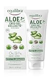 equilibra corpo aloe crio gel cellulite, gel fresco a base di aloe vera, favorisce la circolazione periferica, cellulite e pelle a buccia d'arancia, bianco, 200 ml, confezione da 1