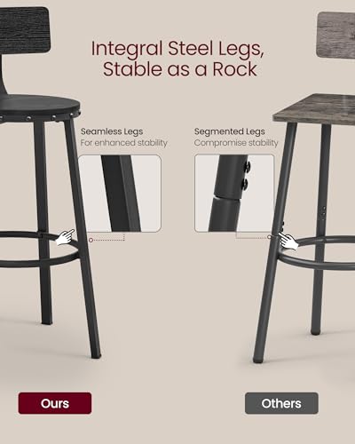 Vasagle ULBC026B56 Bar Stools Set Of 2, Bar Height Barstools thumb #4