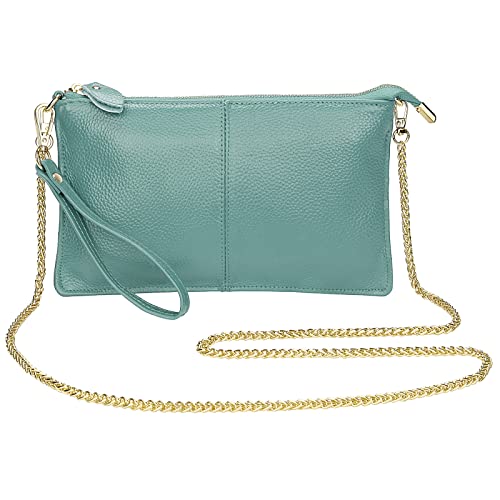 Image of Uromee Wristlet Wallet Clutch Purses for Women Genuine Leather Crossbody Bag Handbag with Detachable Shoulder Chain