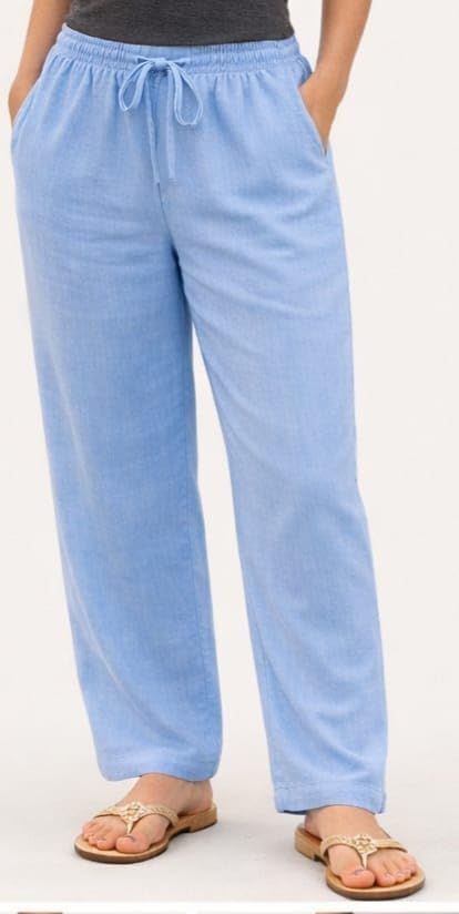 Image of Women Drawstring Waist Pants Casual Fit |Solid Pattern | Bottom Wear