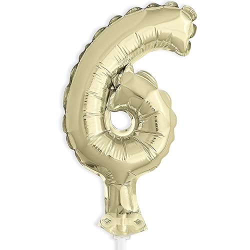 Décoration de gâteau ballon or 5" pour illuminer vos fêtes de famille