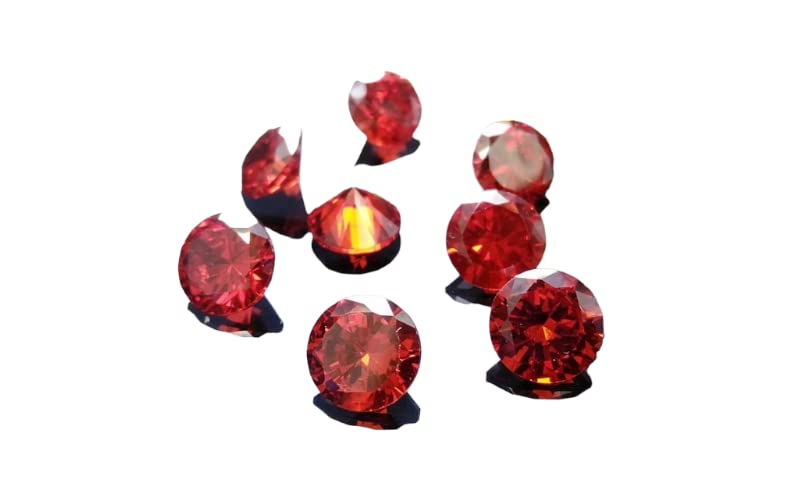 Gemme zircone cubique grenat rouge 500 PCS pour projets de sertissage et ateliers