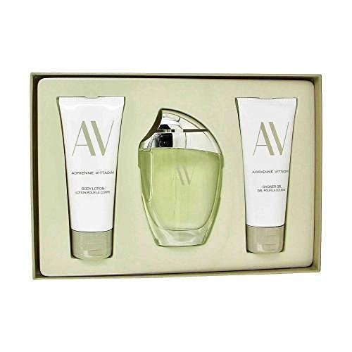 Adrienne Vittadini W-GS-2843 AV by Adrienne Vittadini for Women - 3 Pc Gift Set 3oz EDP Spray44; 3.3oz Body Lotion44; 3.3oz Shower Gel