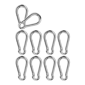 Lsquirrel Edelstahl Karabinerhaken 10 Stück