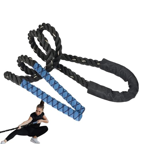 Cuerda de saltar pesada y ejercicio de saltar la cuerda para gimnasio