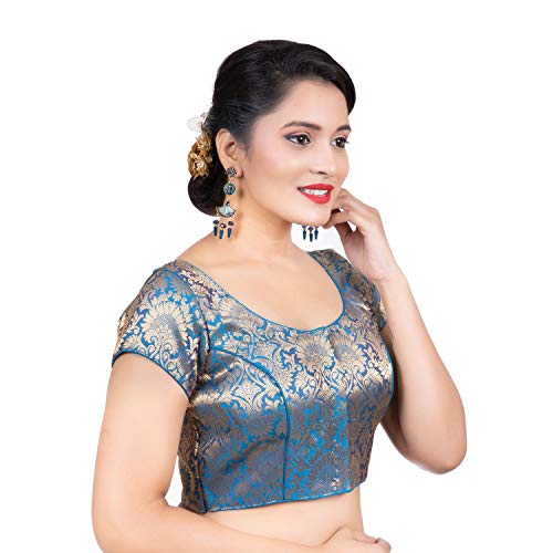 Image of Biyu Being With You Women's Synthetic Saree Blouse