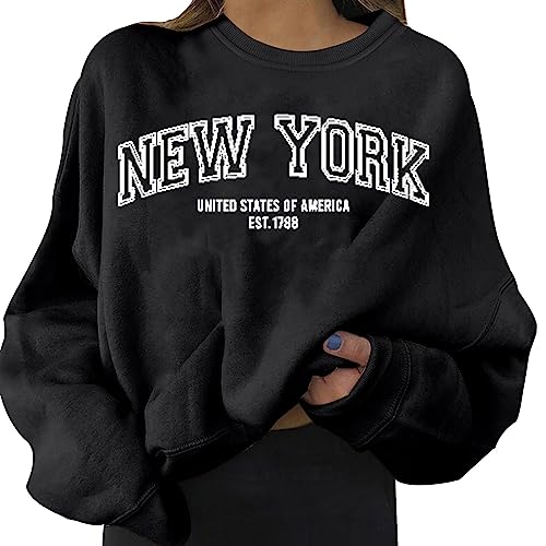 Sweat-shirt coupe décontractée col rond en couleur unie | Vêtement minimaliste pour femme