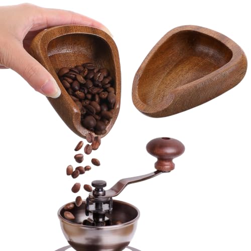 Coffee Bean Dosing Cup, Walnut Wood Espresso Accessories Measuring Tool