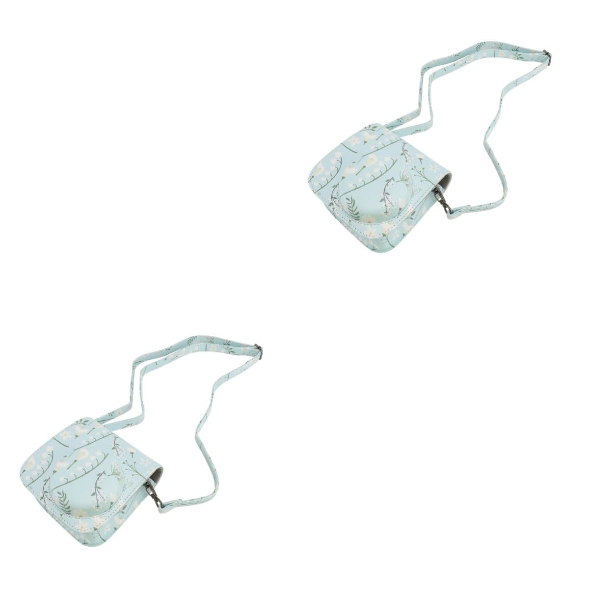 Mikikit 2 Pezzi 8/9 Borsa Per Fotocamera Custodia Per Fotocamera Istantanea Tracolla Custodia Protettiva Design Crisantemo