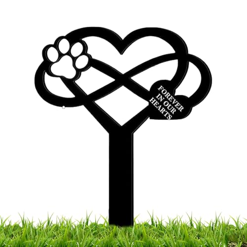 犬用のペットの墓石、ペット記念標識, アクリルドッグヘッドストーン墓マーカー, ペット墓石の芝生の装飾品、記憶のための墓地のサイン、ガーデンヤードの屋外の装飾