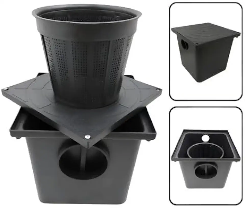 Caixa de Gordura 28x28cm Sifonada para Comércios e Cozinhas Profissionais