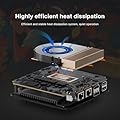 BOSGAME P3 Gaming PC, Ryzen 9 6900HX, 8 Cores 16 Threads up to 4.9GHz, 16GB DDR5 RAM, 512GB PCIe 3.0 SSD, 4K@60Hz Triple Display, USB4.0, 2.5G LAN