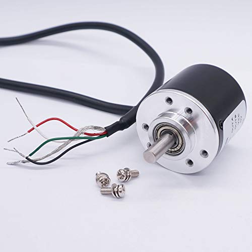 Taiss/Incremental Rotary Encoder DC 5-24v Wide Voltage Power Supply 6mm Shaft Optical AB 2 Phase Quadrature Encoder 600P/R - Thumbnail 2
