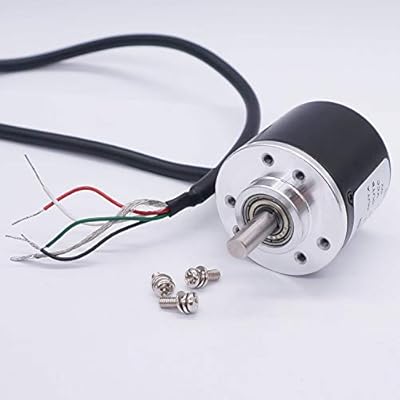 Taiss/AB 2 Phase Incremental Rotary Encoder 100P/R DC 5-24v Wide Voltage Power Supply 6mm Shaft 100P/R