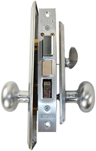Marks Metro 114A/26D Satin Chrome Mortise Entry, Thru Bolted, Lockset, Lock Set (Left Hand)