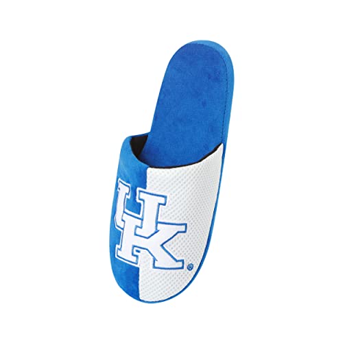 Image of FOCO Oklahoma Sooners NCAA Mens Team Logo Staycation Slippers