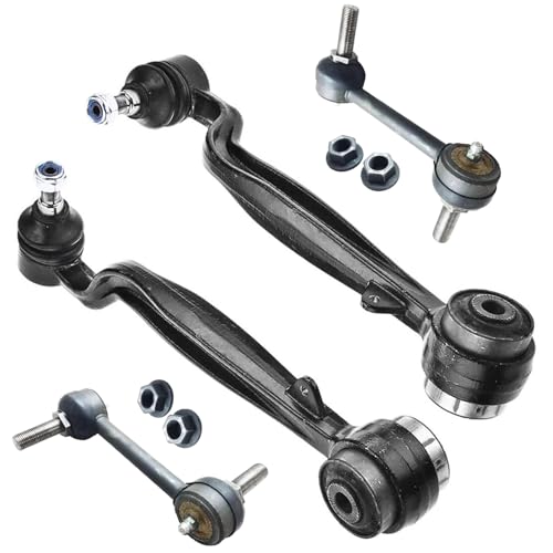 Image of Detroit Axle - Rear Suspension Kit for 2003-2012 Land Rover Range Rover, 2 Lower Lateral Control Arms with Ball Joint 2 Sway Bar Links 2004 2005 2006 2007 2008 2009 2010 2011 Replacement
