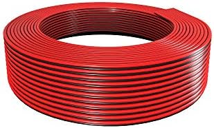 BTF-LIGHTING Electrical Extension Cable 2 Pin 32.8ft/10m 20AWG LED Strip Light Ribbon Wire Red Black Stand Connection 2 Core Cord Line for 3014 5630 Single Colour Flexible LED Tape Rope
