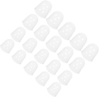 Milisten 80 Peças Protetor De Dedo De Guitarra Protetor De Ponta De Dedo Acessórios De Prática De Guitarra Capas De Dedo De Borracha Protetores De Dedo De Borracha Guitarlele Protetores De