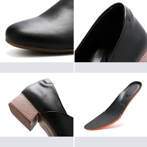 Image of UZB Loafers for Women Dress Shoes Slip On Shoes Low Heel Casual Work Office Dressy Shoes