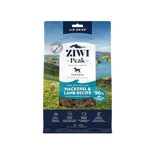 Ziwi Peak Air Dried Dog - Dry Dog Food with Mackerel and Lamb - 454 G,All Life Stages