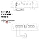 Excalibur X11000.1 Auto Verstärker HiFi Mono 1 Kanal 1500 Watt Leistungsstarker Subwoofer Endstufe Auto - Kompakter Mini Verstärker Mit Bass-Boost 12 dB, Crossover HPF/Full/LPF und Fernbedienung
