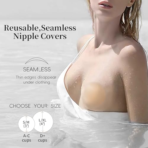 Nipple covers for women Silicone Nipple Covers – Invisible Pasties for Backless and Strapless Outfits, Soft3