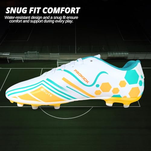 Prokick Brute Football Studs Men's White WHITE/SEA GREEN - Image 6