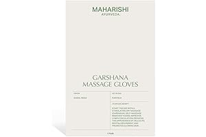 Garshana Gloves: Raw Silk Massage Gloves for Ayurvedic Massage and Skin Rejuvenation