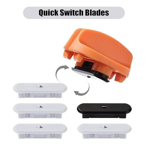 6-pack trimmer replacement blades for fiskars paper trimmer replacement blade for all series of fiskarsportableampprecision trimmerarts and crafts4 cuttingamp2 scoring bladesa sliderorange