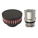 CFM Performance Baffled Billet Valve Cover Breather compatible with 2010-2017 Chevrolet Equinox & GM