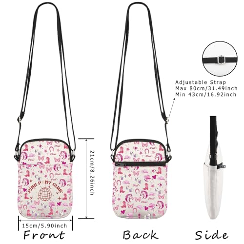 WCGXKO Singer Gift Pink Pony Club Crossbody Bag Sony Lyrics Gift for Music Lover2