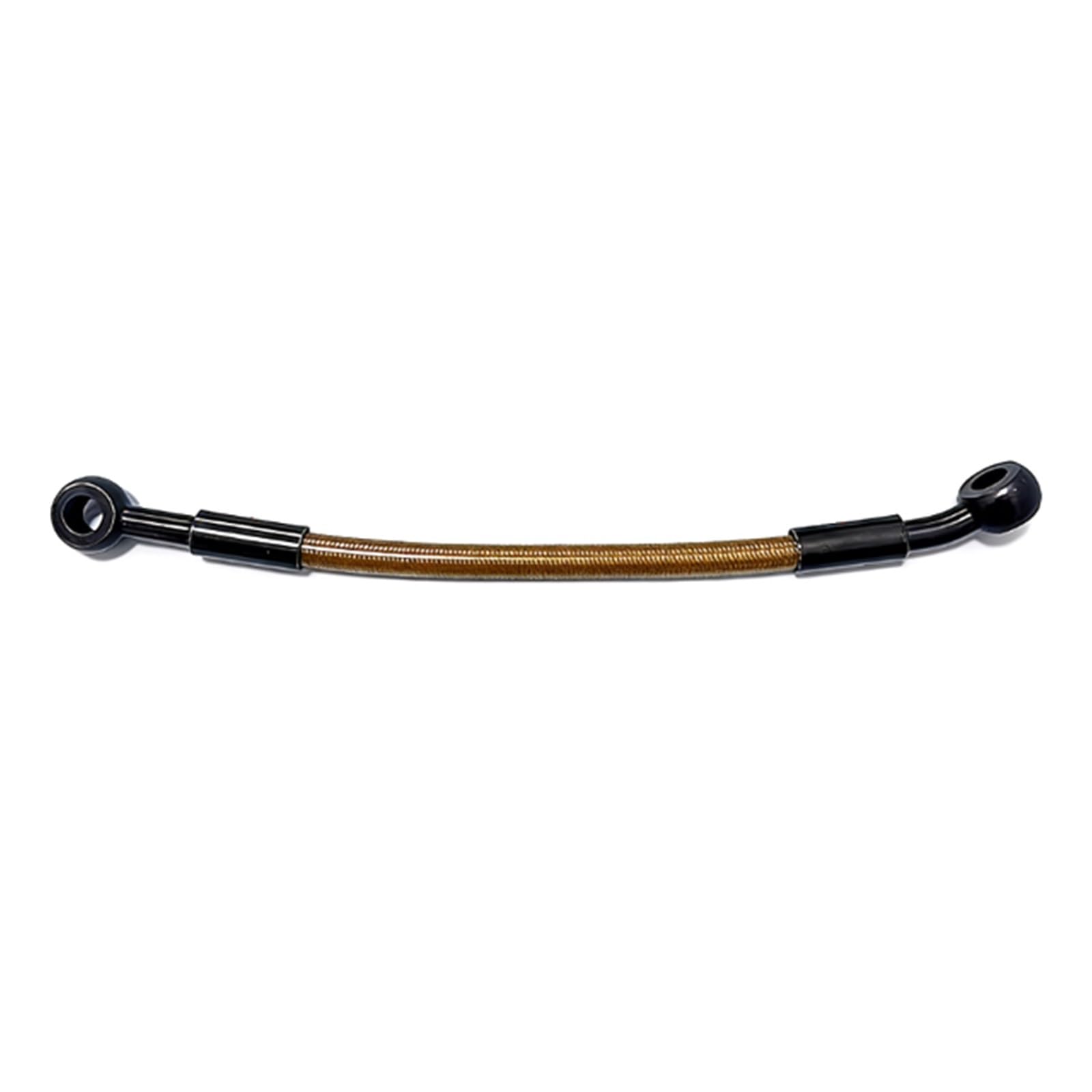 Kmwshan One Color Motorbike Brake Line 0°-28° Motorcycle Accessories 10Cm-500Cm Stainless Steel Braided Cable Oil Pipe Hydraulic Brake Line Hose M10 Brown(330Cm)