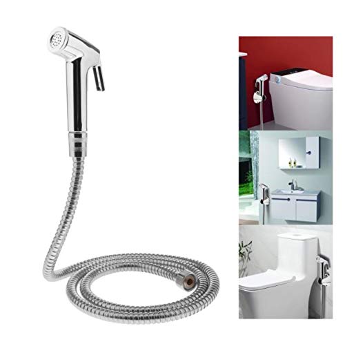 Water Tap Health Faucet ABS with Rubbit Cleaning System,1.5m Long S.S Flexible Tube and ABS Wall Hook