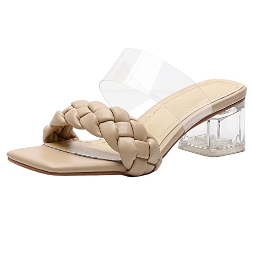 Sandales mariage transparentes bout ouvert Bviennic pour danser confortablement tout l'été