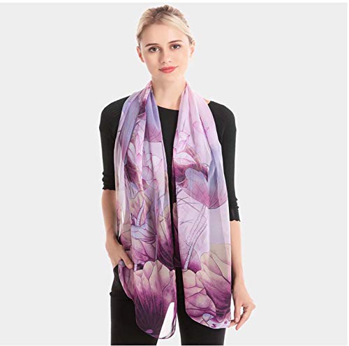 Image of Acotavie Scarfs for Women Lightweight Fashion Scarves Print Floral Pattern Scarf Shawl Wraps