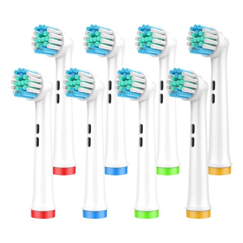 Toothbrush Heads For Oral B, 8 Pack Precision Clean Electric Toothbrush Replacement Heads Medium Soft Dupont Bristles Replacement Toothbrush Heads For Oral Health And Plaque Removal #TOP1