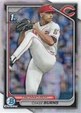 2024 Bowman Draft Chrome Refractor Baseball #BDC-55 Chase Burns Pre-Rookie Card Reds