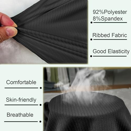 Muscle Cmdr Men's Stretch Henley T Shirts Slim Fit Short & Long Sleeve Casual Stylish Tee Business Top3