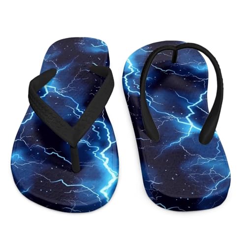 Chririnla Girls Summer Slippers Water Pool Sandals Blue Light Kids Comfort Indoor House Shoes Non Slip Quick Drying Shower Shoes for Boys Beach Water Shoes