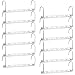 Space Saving Hangers 10.5" Magic Hangers Closet Wardrobe Clothing Metal Hanger Oragnizers Heavy Chrome Hangers, 2019 Updated Hook Design Space Saver Cloth Hangers Pack of 12