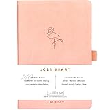 🖊️ ERSTKLASSIGES PAPIER MIT 140 G/M² – Anders als andere verwenden wir für unsere Tagebücher dickeres Papier, beständig gegen Tintenbluten, grobes Radieren oder Schattieren. Dieses Tagebuch hat eine Flexi-Bindung mit umhüllter Fadenheftung, damit Ihr Diary geöffnet flach liegt. Perfekt für Zuhause, Büro oder einfach ein geschäftiges Leben.