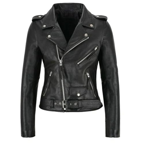 Women Punk Leather Blazer Zipper Motorycle Jacket Outwear Overcoat Spring Autumn Long Sleeves Bomber Jacket2