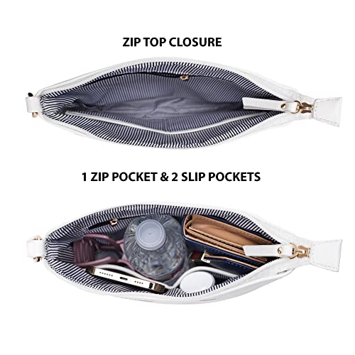 Image of Solene Crossbody Bag Functional Multi Pocket Messenger Purse Top Zip Closure Shoulder Handbag With Adjustable Strap