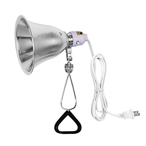 60 Watt With 5.5 Inch Aluminum Reflector (no Bulb Included), 6 Feet Cord, 1 Pack, White