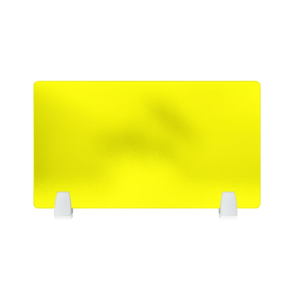 GBRJUYF Acrylic Desk - Transparent Office Divider for Work, Freestanding Acrylic Partition, Reduces Visual Distractions, Desktop Size (L 80CM x H 45CM)