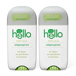 Hello Fresh Citrus Antiperspirant Deodorant for Women + Men, Natural Fragrance, Dermatologically tested, Baking Soda…